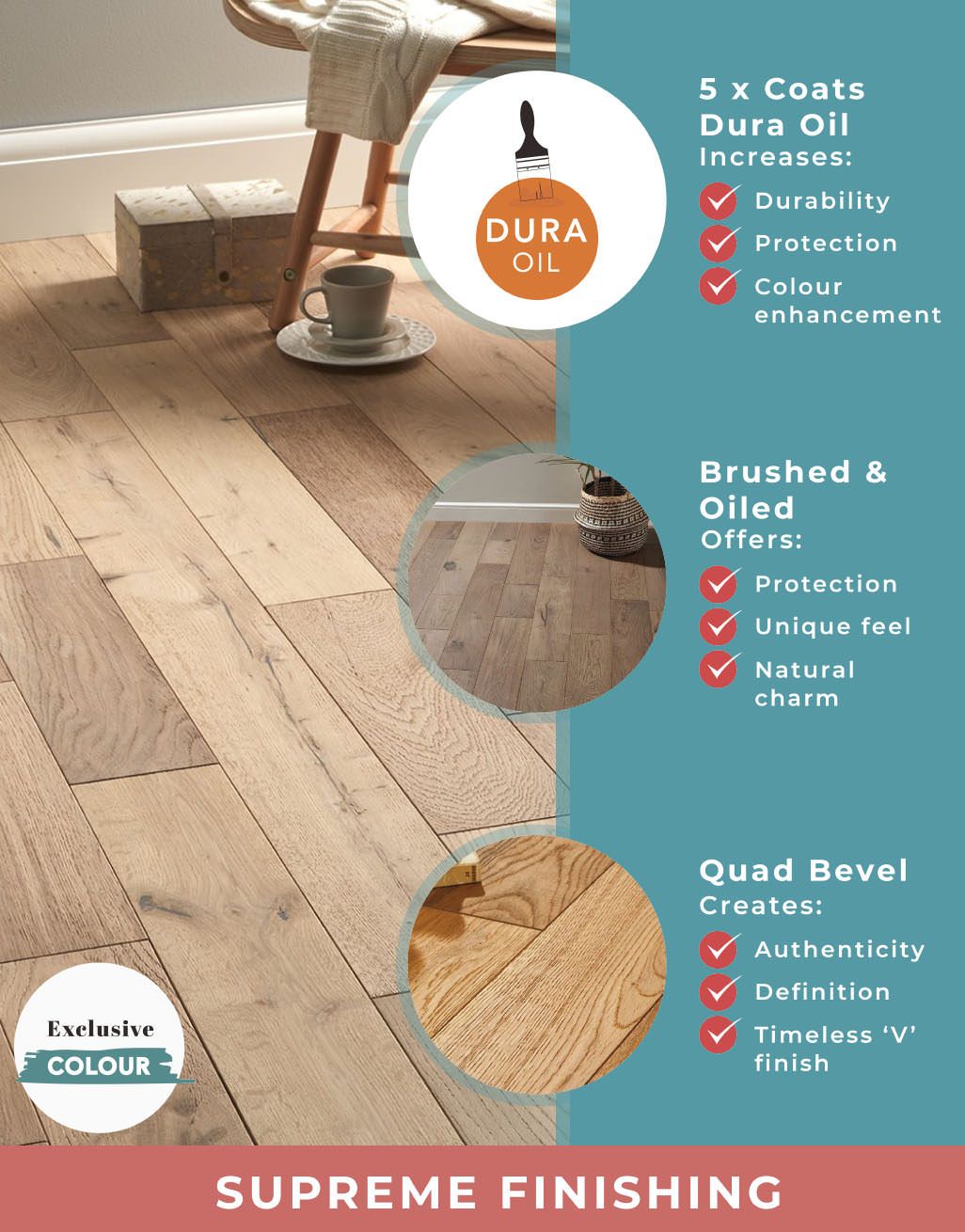 Studio Vanilla Oak Brushed & Oiled Engineered Wood Flooring 5