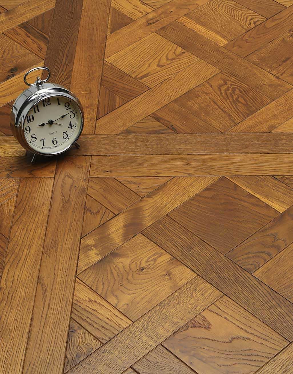 Montpellier Golden Smoked Oak Brushed & Oiled Versailles Tile Engineered Wood Flooring 3