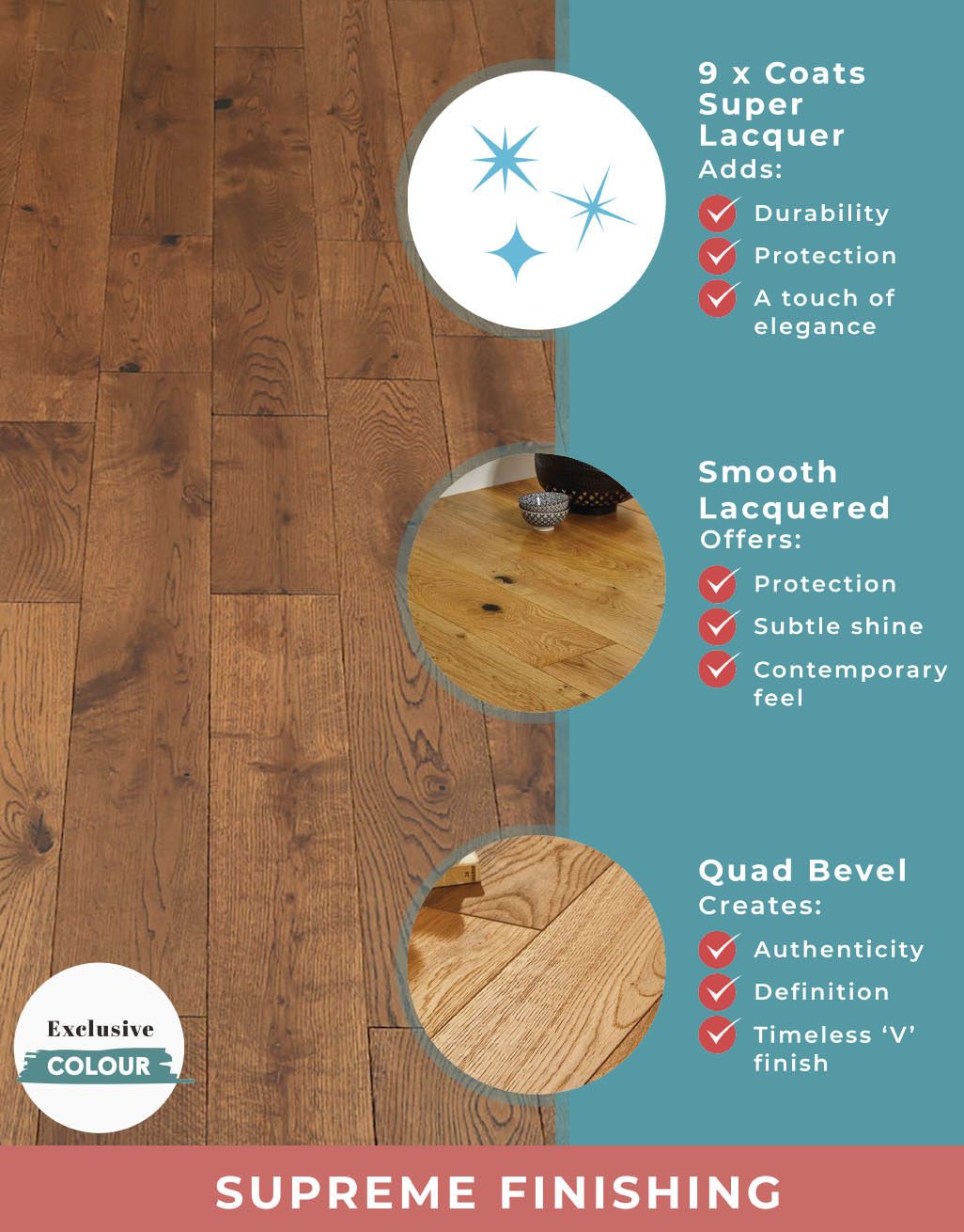 Studio Honey Oak Lacquered Engineered Wood Flooring 5