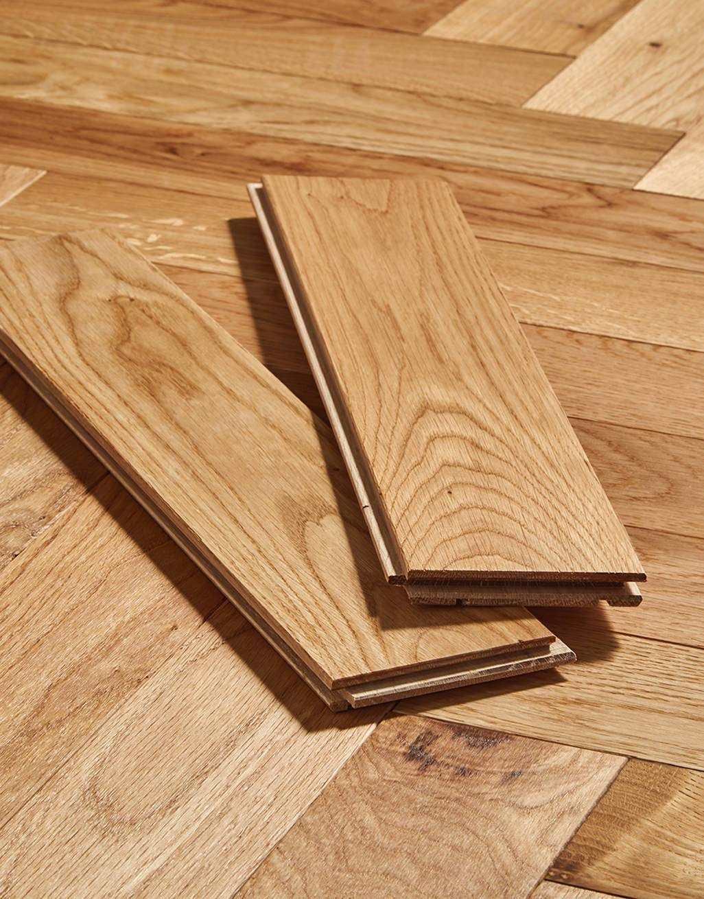 Trade Select Natural Oiled Herringbone Parquet Oak Solid Wood Flooring 3