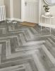 EvoCore Design Floor Artisan Herringbone - Driftwood Grey Oak
