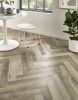 EvoCore Design Floor Artisan Herringbone - Light Vanilla Oak