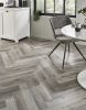 EvoCore Design Floor Artisan Herringbone - Shoreline Grey Oak