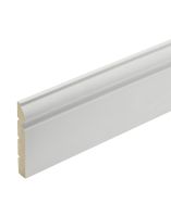 Torus Wood Skirting - White