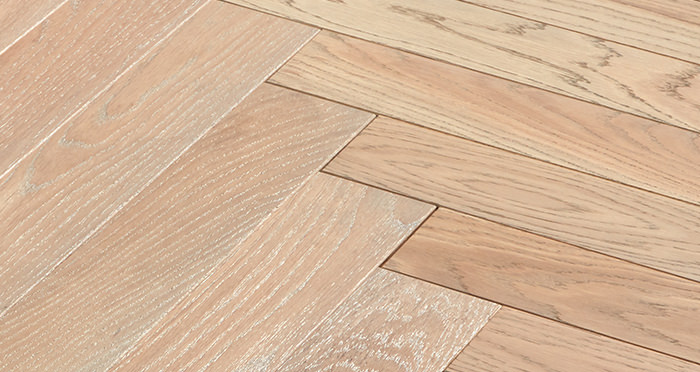 Park Avenue Herringbone Silk Grey Oak Solid Wood Flooring - Descriptive 5