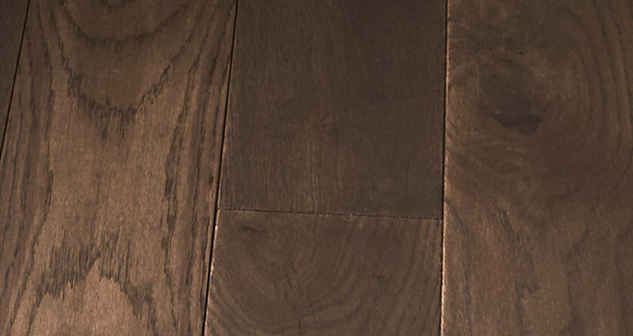 Elegant Chocolate Oak Brushed & Oiled Solid Wood Flooring - Descriptive 2