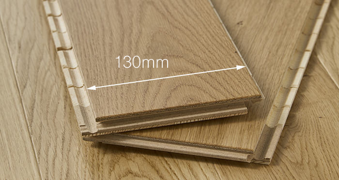Trade Select Natural 14mm x 130mm Lacquered Engineered Wood Flooring - Descriptive 2