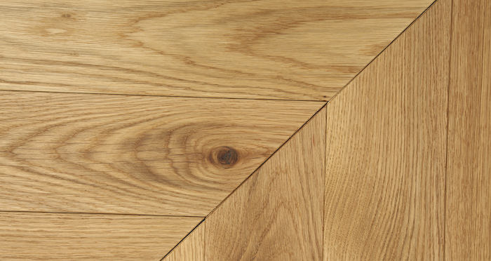 Park Avenue Chevron Natural Oak Brushed & Oiled Solid Wood Flooring - Descriptive 4