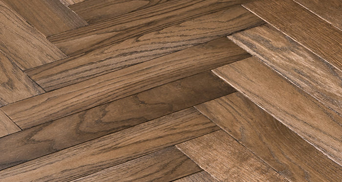 Park Avenue Herringbone Espresso Oak Solid Wood Flooring - Descriptive 5
