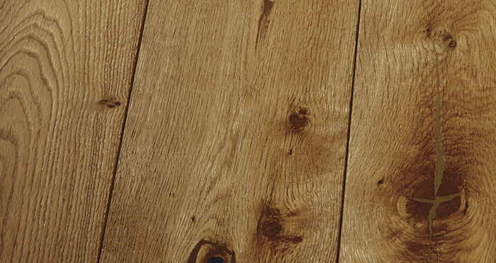 Farmhouse Golden Smoked Oak Brushed & Lacquered Engineered Wood Flooring - Descriptive 3