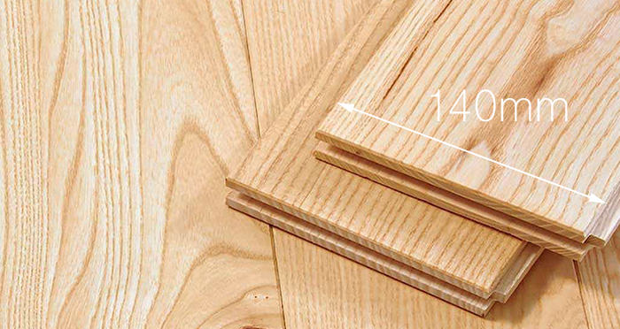 Natural Oiled Ash Solid Wood Flooring - Descriptive 3