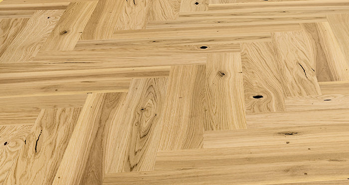 Bayswater Herringbone - Vanilla Oak Brushed & Oiled Engineered Wood Flooring - Descriptive 2