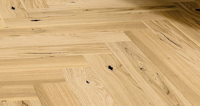 Bayswater Herringbone - Vanilla Oak Brushed & Oiled Engineered Wood Flooring - Descriptive 4
