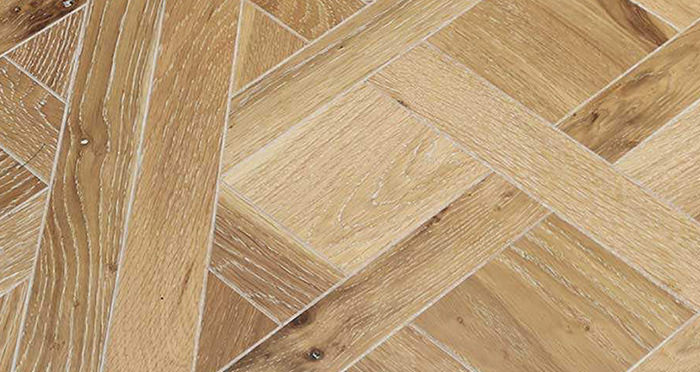 Strasburg White Smoked Oak Brushed & Oiled Versailles Tile Engineered Wood Flooring - Descriptive 3