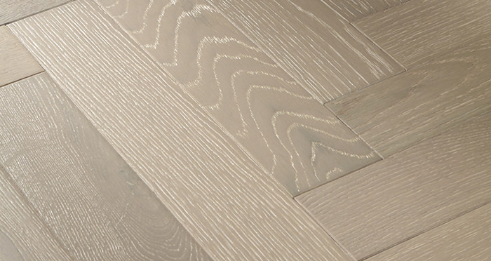 Oxford Herringbone Pearl Grey Oak Engineered Wood Flooring - Descriptive 1