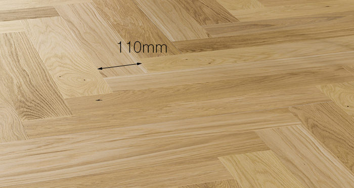 Bayswater Herringbone - Natural Oak Brushed & Lacquered Engineered Wood Flooring - Descriptive 3