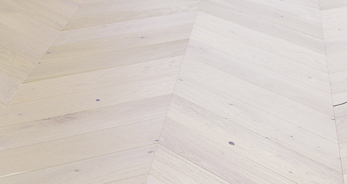 Chelsea Chevron - Cappuccino Oak Brushed & Lacquered Engineered Wood Flooring - Descriptive 4