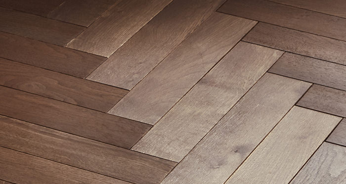 Park Avenue Herringbone Chocolate Oak Solid Wood Flooring - Descriptive 5