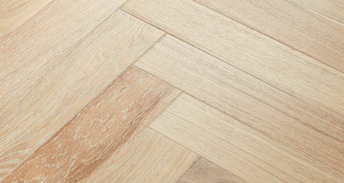 Branscombe Whitewashed Herringbone Oak Engineered Wood Flooring - Descriptive 2