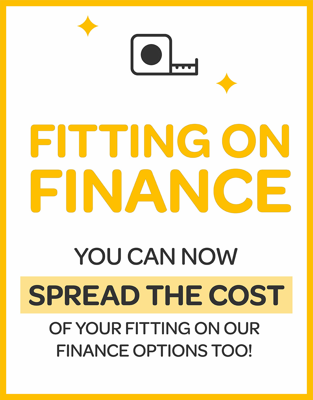 Finance your fitting and product together